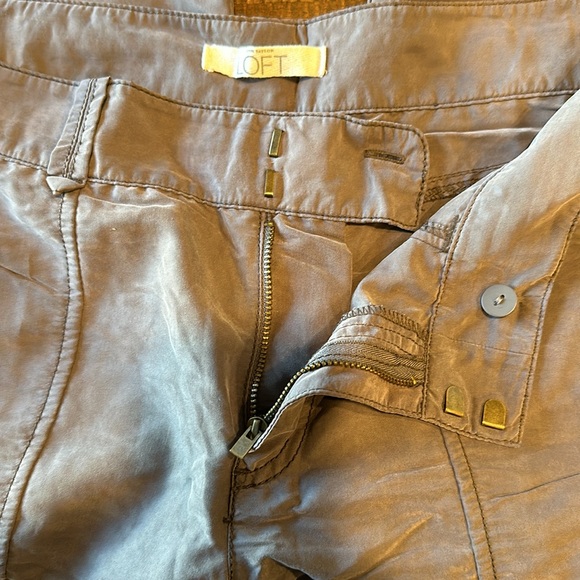 Ann Taylor Loft Gray cargo joggers size 12 - Picture 9 of 9